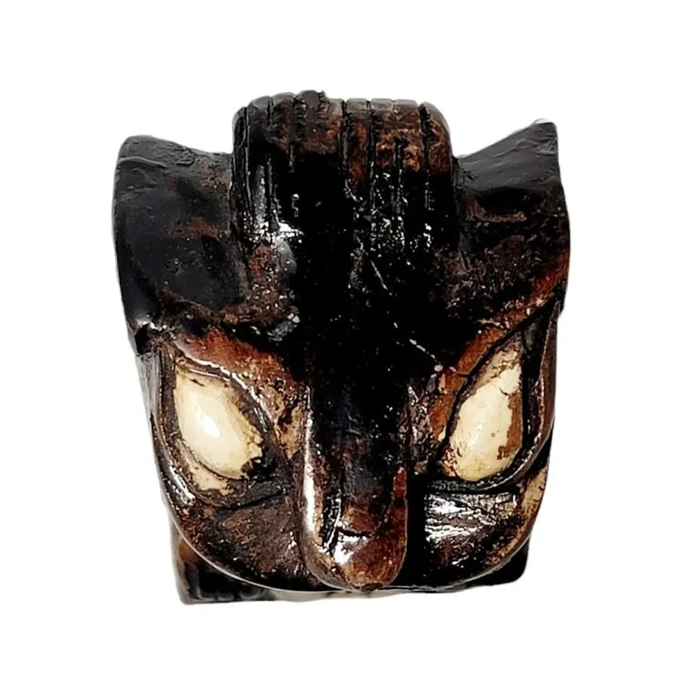 Tiki Vintage Hand Carved‎ Wood Wooden Carving Bar Totem Statue